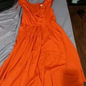Jessica Simpson Coral Fit N Flair dress